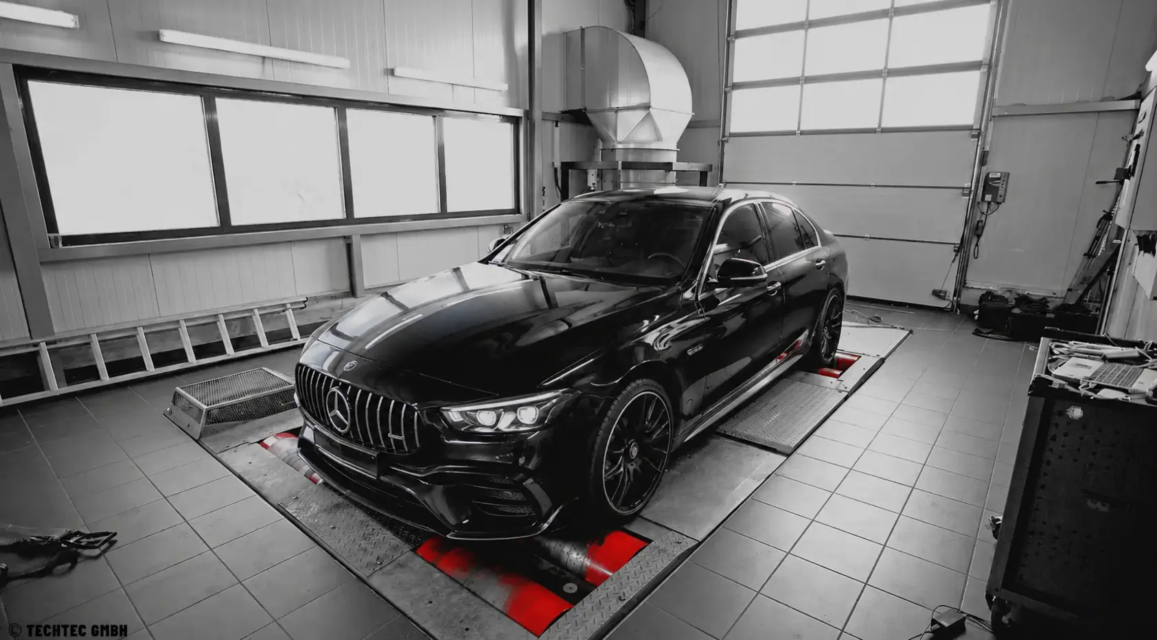 Mercedes AMG on Dyno cpc tuned